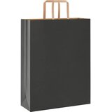  Papirnate vrećice 250 kom s ručkama crne 32x12x42 cm | Eponuda.ba