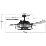  FANAWAY 212925 - LED plafonski ventilator CLASSIC 3xE27/4W/230V braon + sa daljinskim upravljačem | Eponuda.com