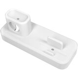 AVIZAR stojalo za polnjenje vec naprav za iphone, airpods in apple watch (serije 1, 2, 3, 4, 5, 6, se, 7) iz silikona - belo, (20630948) Cene