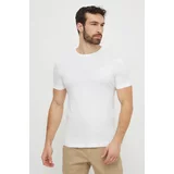 Calvin Klein Bombažna kratka majica moški, bela barva