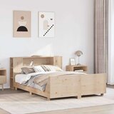 vidaXL Posteljni okvir brez vzmetnice 140x190 cm trdna borovina | Shoptok.si