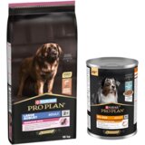 16 kg PURINA PRO PLAN + 12 x 400 g mokre hrane / 3 kg suhe hrane gratis! - Large Robust Adult Sensitive Skin losos + 12 x 400 g All Size Adult Everyday Nutrition u želeu s ribom Cijene