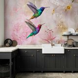  Foto tapeta - Colourful Hummingbirds (Pink) 350x256 Vodootporna | shoptok.hr