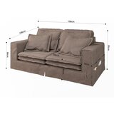 Ropez Smeđa sofa 196 cm Nora – | shoptok.hr