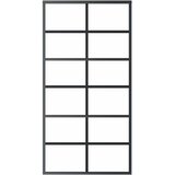  Klizna vrata od stakla ESG i aluminija 102 x 205 cm crna | Eponuda.ba