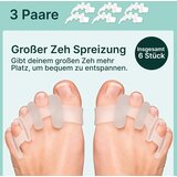 YOGAMEDIC silikonski razpiralci prstov za korekcijo hallux valgus - komplet 6 kosov | Shoptok.si