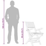 Sklopive vrtne stolice 4 kom 55x61x90 cm od masivne tikovine | shoptok.hr
