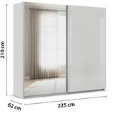 Modern Living Omara Z Drsnimi Vrati Feldkirch, Svetlo Siva Slike