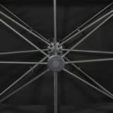  Konzolni vrtni suncobran s dvostrukim krovom crni 400x300 cm | shoptok.hr