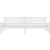  Za krevet od masivne borovine bijeli 200 x 200 cm | shoptok.hr