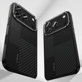 Benks Montage Magnetic Armor Pro Kevlar maska ​​s metalnim okvirom 600D+1500D za iPhone 17 Pro Max crna (gumb za upravljanje kamerom) | shoptok.hr