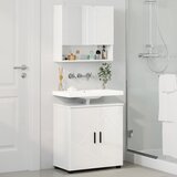  Set namještaja za kupaonicu Zidne 2 pcs Visoki sjaj bijela | shoptok.hr