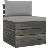  Garnitura iz palet 2-delna z blazinami trdna borovina | Shoptok.si