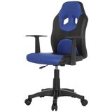 MID.YOU Mladinski Vrtljiv Stol Kid Racer Al, Črna, Modra | Shoptok.si
