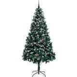 vidaXL Umjetno božićno drvce Zelena 240 cm PVC i Čelik i Plastika | shoptok.hr