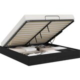  Otoman krevet Crni hrast 193 x 120 x 25 cm Iverica - Crni hrast 160 x 200 cm | shoptok.hr