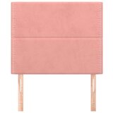 Posteljno vzglavje 2 kosa roza 100x5x78/88 cm žamet, (20954024) | Shoptok.si