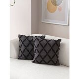 WALLXPERT tuffet - black v1 black cushion cover set (2 pieces) | ePonuda.com