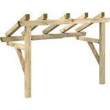 vidaXL nadstrešnica za vrata 150 x 100 x 100 cm od masivne borovine | shoptok.hr