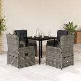 vidaXL 5-dijelni vrtni blagovaonski set sivi od poliratana | shoptok.hr