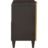 vidaXL Omarica za umivalnik s polico Črna in zlata 62 x 33 x 58 cm | Shoptok.si