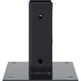  Postolja za stupove kvadratna 4 kom čelik presvučen prahom Antracitno siva 46 x 46 mm | Shoptok.si