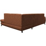 MID.YOU KOTNA SEDEŽNA GARNITURA, struktura, pliš opečnato rjava | Shoptok.si