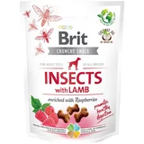 Brit Care Crunchy Cracker žuželke, jagnjetina in maline - 200 g