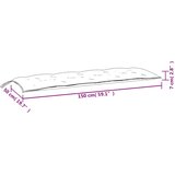 Jastuci za vrtnu klupu 2 kom uzorak lišća 150x50x7 cm | shoptok.hr