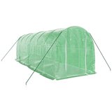  Staklenik s čeličnim okvirom zeleni 12 m² 6 x 2 x 2 m | shoptok.hr