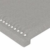  LED uzglavlje svjetlosivo 90x5x118/128 cm od tkanine | shoptok.hr