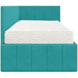  Kutni krevetni okvir s madracem 2 pcs Tirkizna Baršun | Eponuda.com