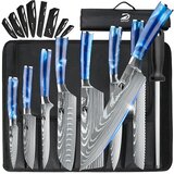 ruiguan Set kuhinjskih nožev, nerjaveče jeklo, udoben oprijem, modra smola, (5000161538) | Shoptok.si