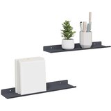  Polica na zidu s policom Zidne 2 pcs Antracit 40 x 9 x 2 5 cm - Antracit 40 x 9 cm 2 | shoptok.hr