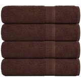 vidaXL Brisače za tuširanje 4 kos rjava 70x140 cm 360 g/m² 100% bombaž | Shoptok.si