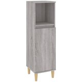 Maison Chic Kopalniška omarica - Kopalniški kabinet siva sonoma 30x30x100 cm inženirski les, (21794452) Cene