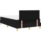 vidaXL Postelja z vzmetnico Črna 120x200 cm Tkanina Cene