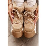 Big Star Leather Women's Snow Boots On Thick Sole With Fur Big Star | shoptok.hr