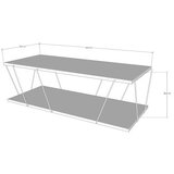 Hanah home sto za dnevnu sobu labranda black travertine | ePonuda.com
