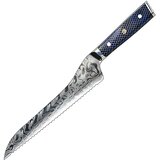  Damaskasti kuhinjski nož YU-37415 - Kruh / Plava KP37415 | Shoptok.si