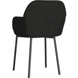  Jedilni stoli 2 kosa črn žamet, (20700960) | Shoptok.si