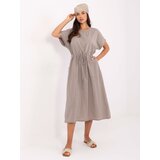 Och Bella Dress-TW-SK-BI-6-2041.89-dark beige | shoptok.hr