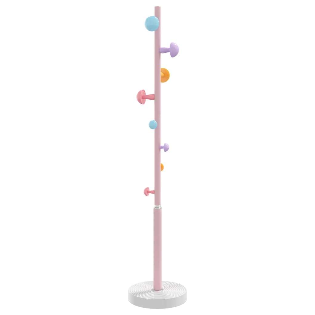 vidaXL Stojalo za plašče roza 172 cm železo s prašnim premazom | Shoptok.si