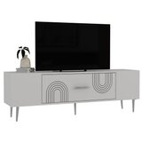 Hanah home tv polica Dekol2 white silver