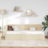  Kutni okvir kreveta Krema 80 x 200 cm tkanina | shoptok.hr