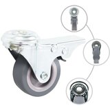 vidaXL Gibljiva kolesa z luknjo za sornik in zavorami 4 kosi 50 mm | Shoptok.si