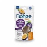 Monge Poslastice za mačke sa ukusom lososa i šljive Meat Minis Hairball, 50g Cene