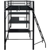  Krevet s madracem Crna 200 x 90 cm Metal | shoptok.hr