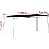  Blagovaonski set 5 kom. Antracit Čelik | shoptok.hr