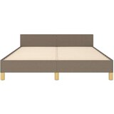 Za krevet s uzglavljem smeđesivi 140 x 200 cm od tkanine | shoptok.hr